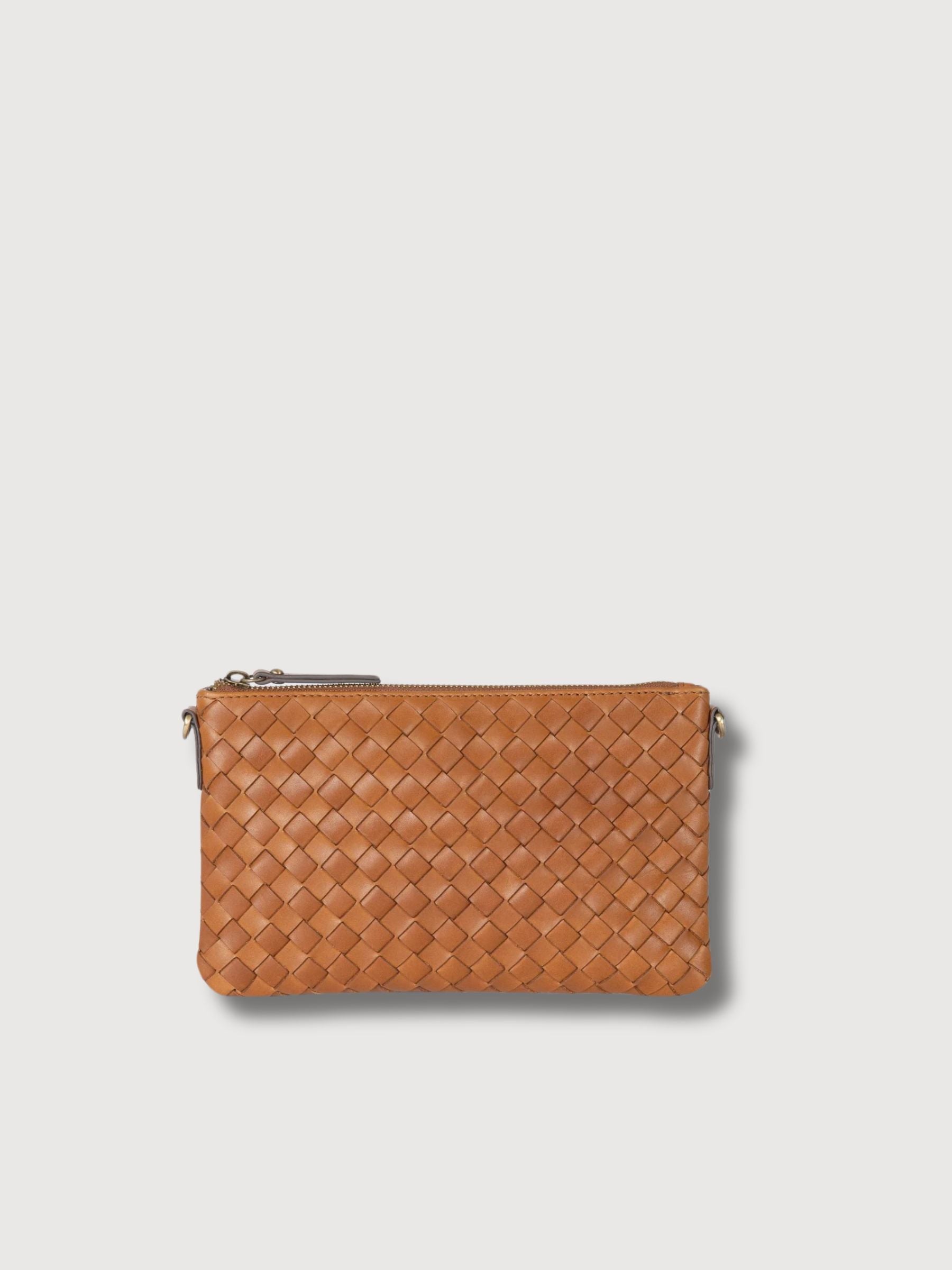 Bag Lexi Cognac Woven Leather | O My Bag