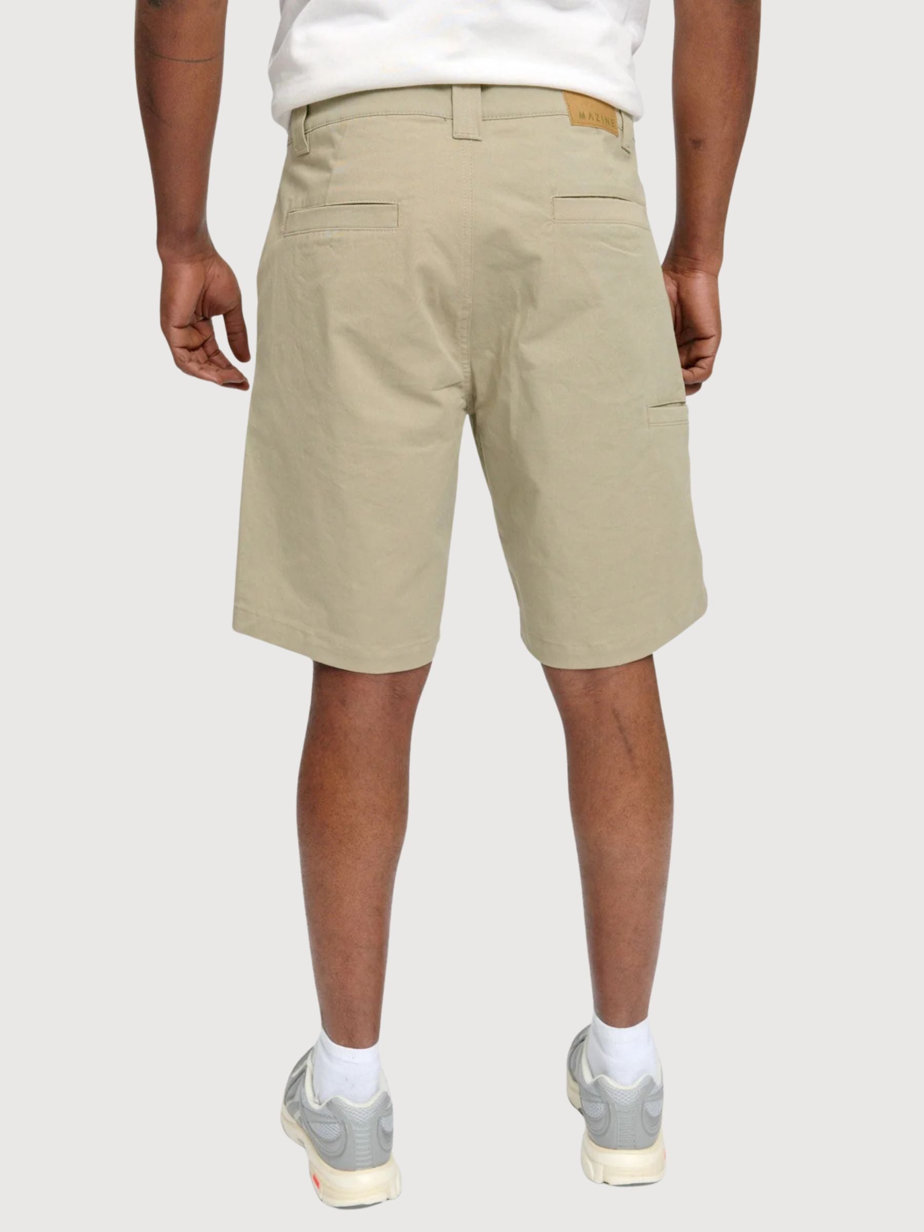Shorts Chino Man Light Khaki Gots Cotton | Mazine