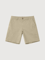 Shorts Chino Man Light Khaki Gots Cotton | Mazine