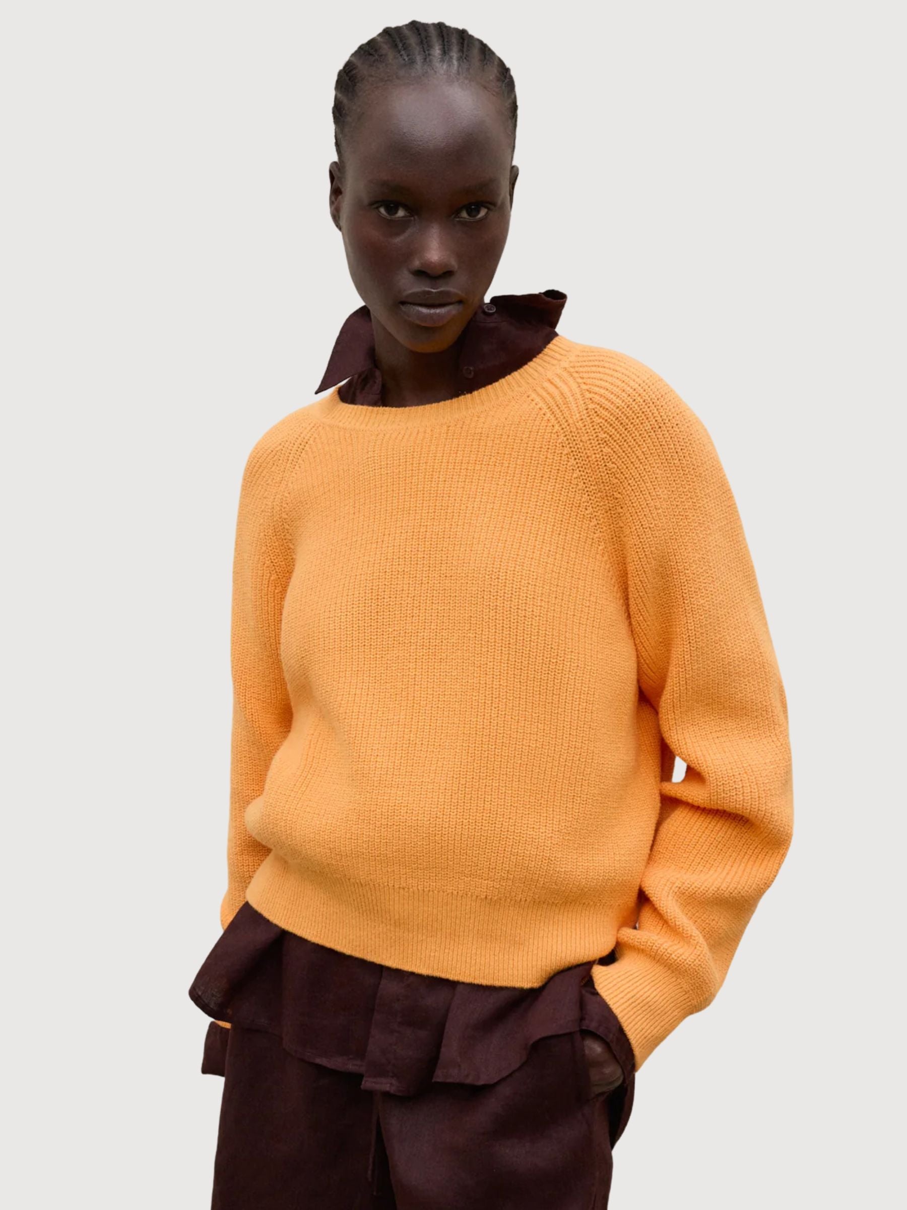 NONI KNIT WOMAN Mandarino | Ecoalf