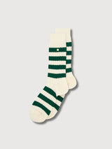 Merino Wool Socks Stripes Green | Alfredo Gonzales