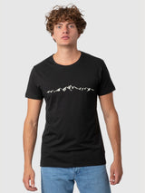 Daniel T-shirt Mountains Black | Re-bello