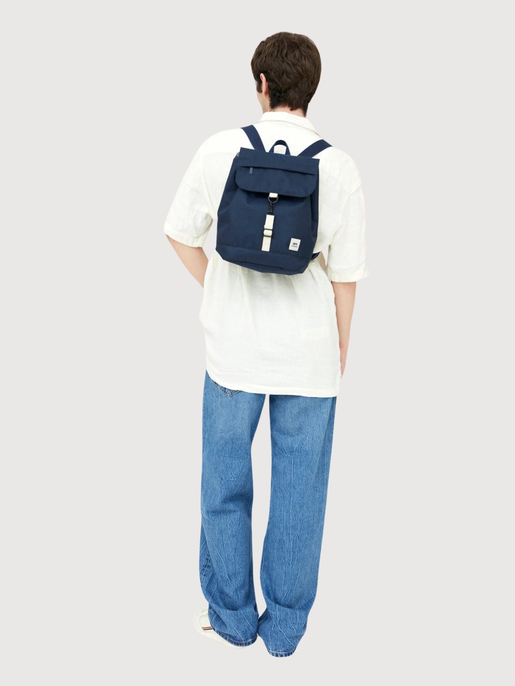 Zaino Kaut Mini Polyestere Riciclato Blu | Lefrik