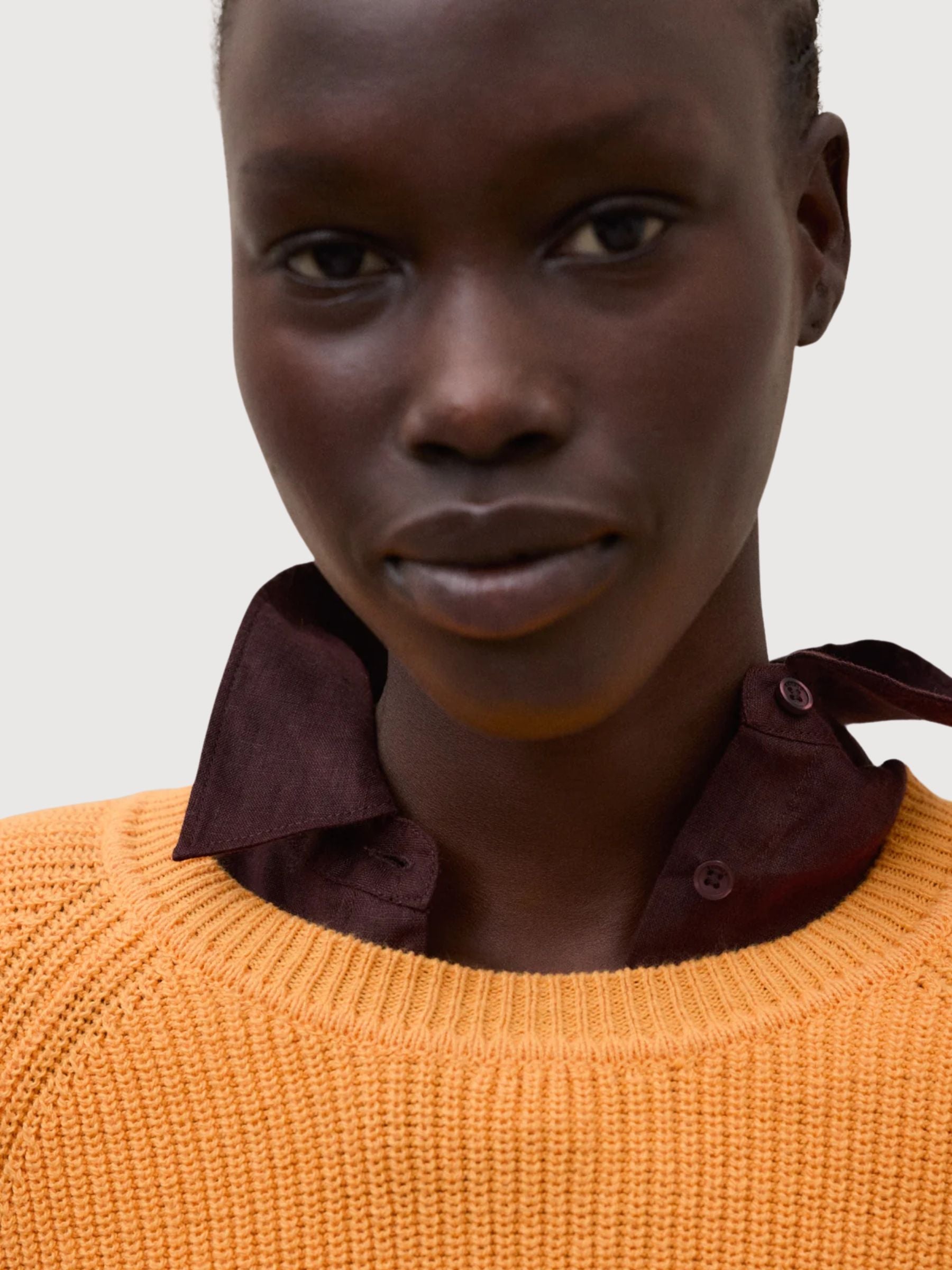 NONI KNIT WOMAN Mandarino | Ecoalf