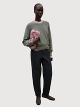 Pullover Noni Knit Woman Sage Cotton  | Ecoalf