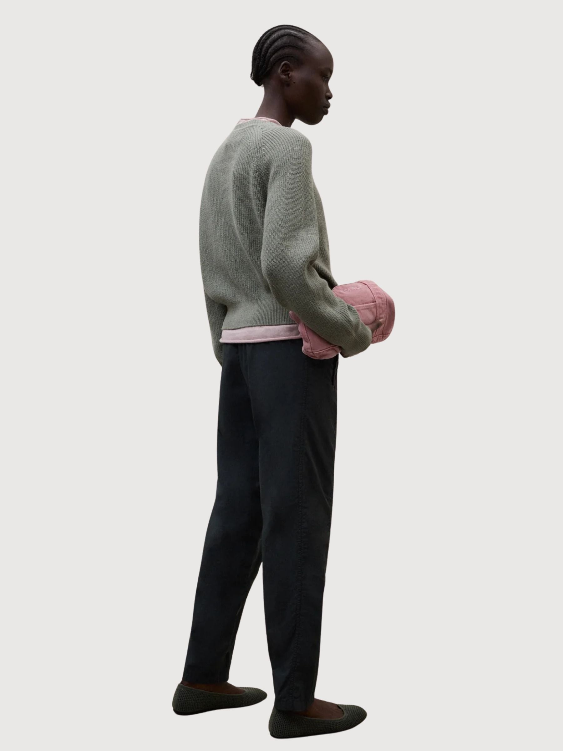 Pullover Noni Knit Woman Sage Cotton  | Ecoalf