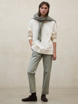 Sweatshirt Storm Woman Ecru Cotton | Ecoalf