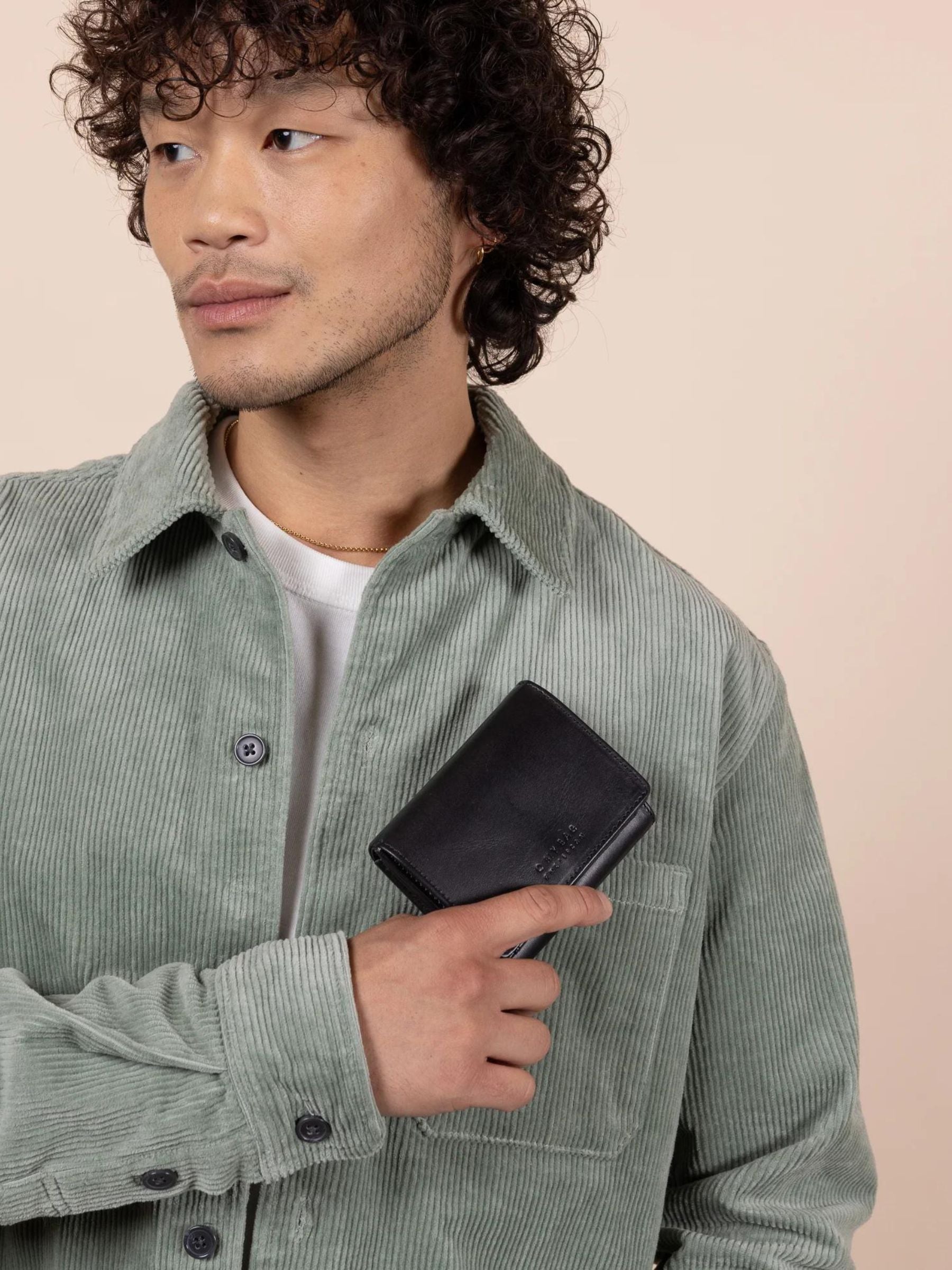 Portafoglio Ollie Nero in pelle | O My Bag