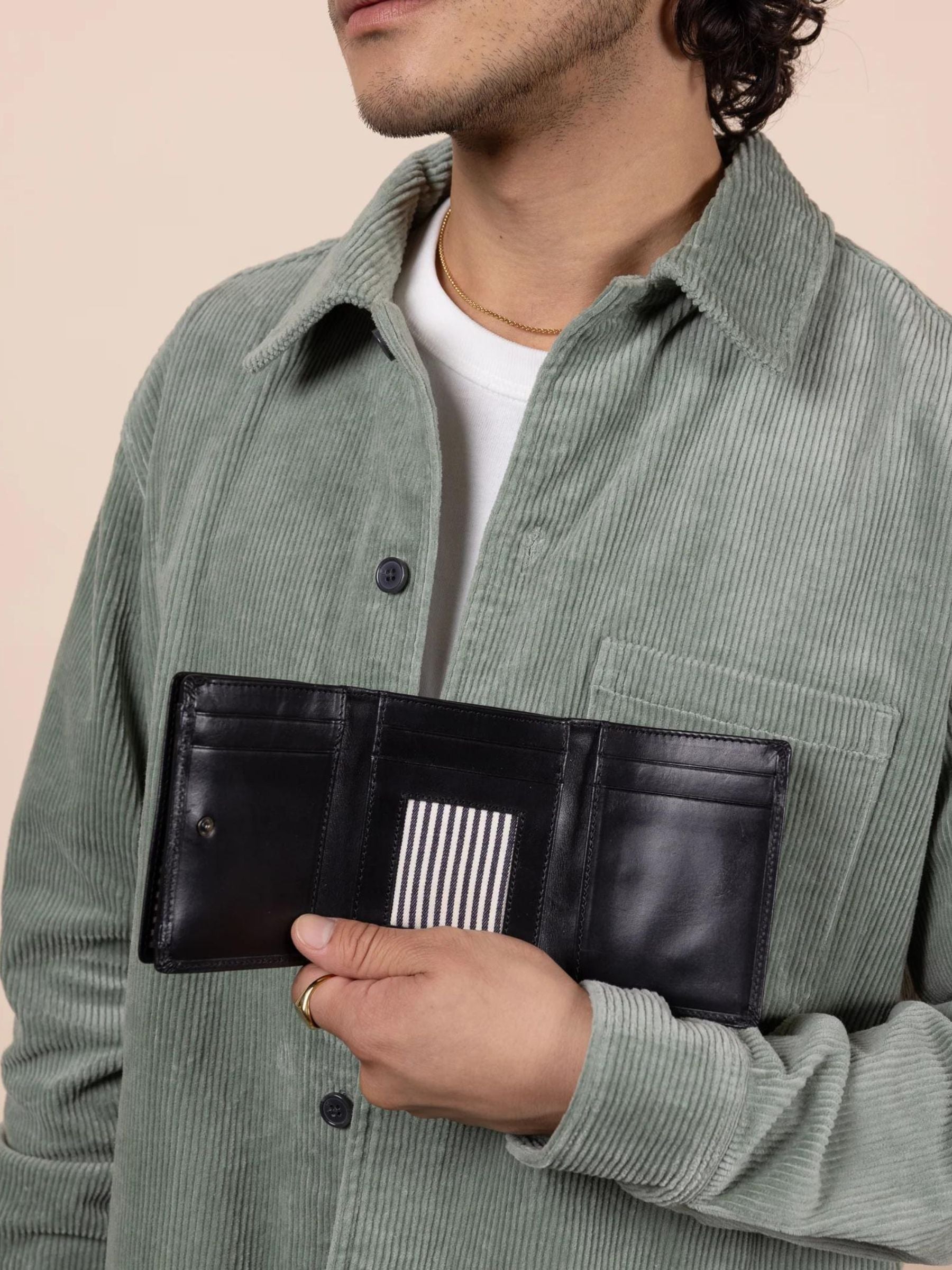 Portafoglio Ollie Nero in pelle | O My Bag