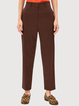 Pantaloni wardaar marrone in cotone biologico | Armedangels
