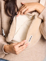 Fanny Pack Beige Fur | Hindbag