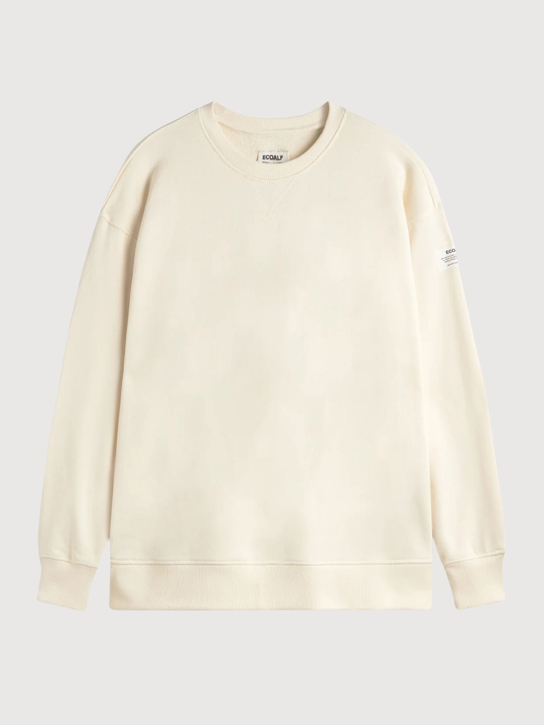 Sweatshirt Storm Damen Ecru Baumwolle | Ecoalf