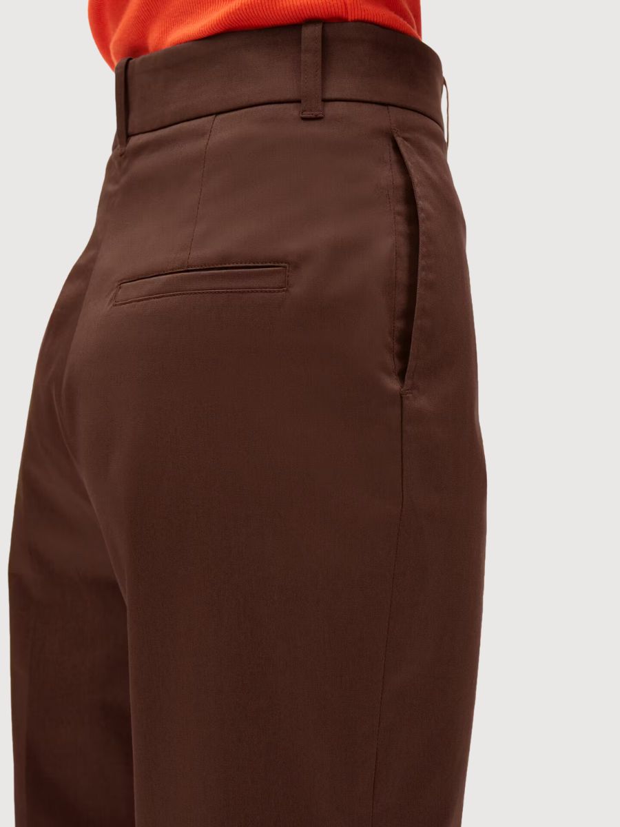 Pantaloni wardaar marrone in cotone biologico | Armedangels