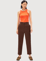 Pantaloni wardaar marrone in cotone biologico | Armedangels