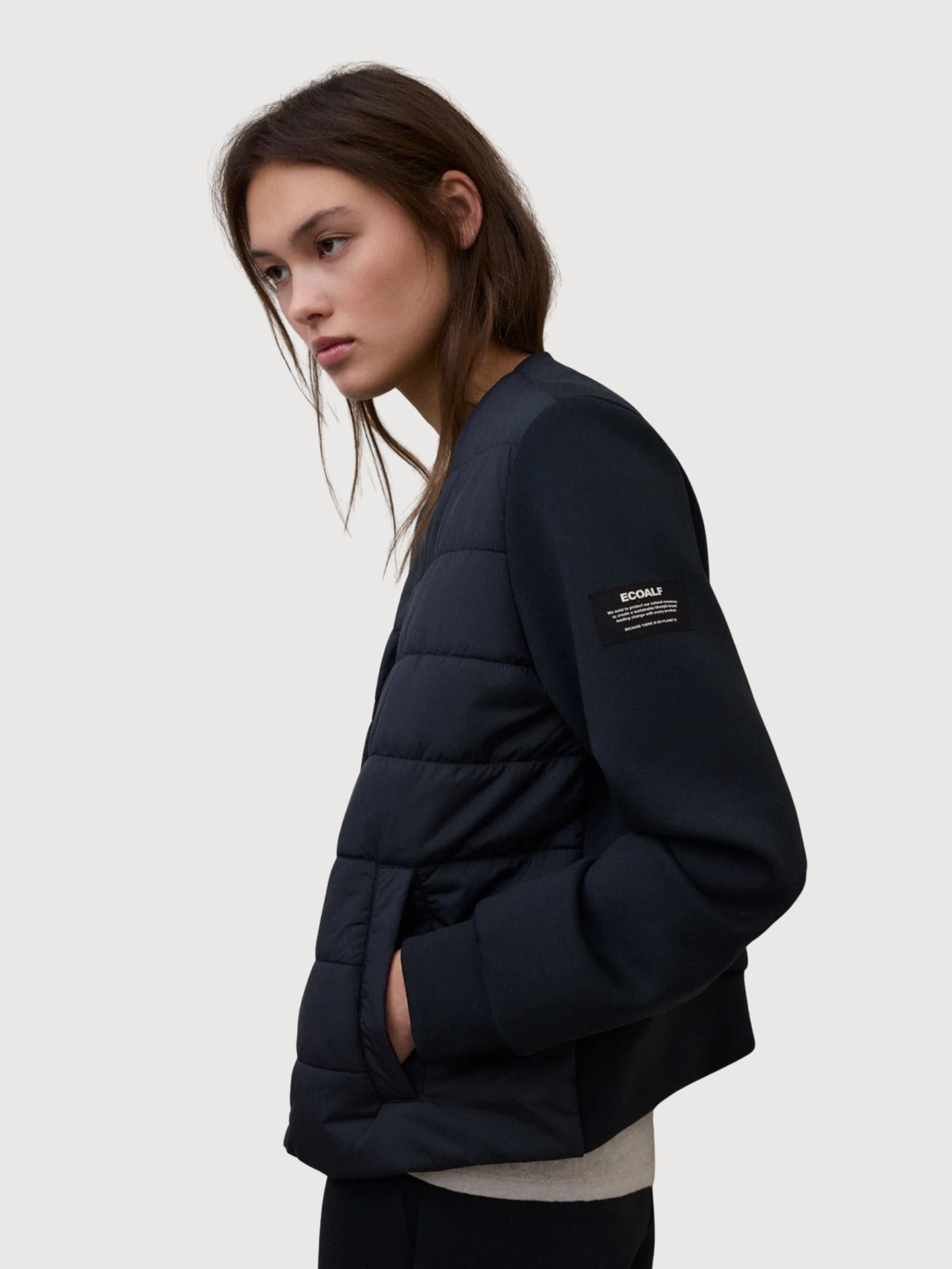 Jacke Ayla Hybrid Damen Dunkelblau | Ecoalf