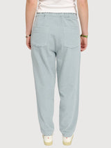 Trouser Corduroy Woman Cotton Pearl Blue | Mazine