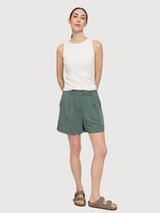 Shorts Pleated Viscose Woman Bottle | Mazine