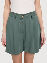 Shorts Pleated Viscose Woman Bottle | Mazine
