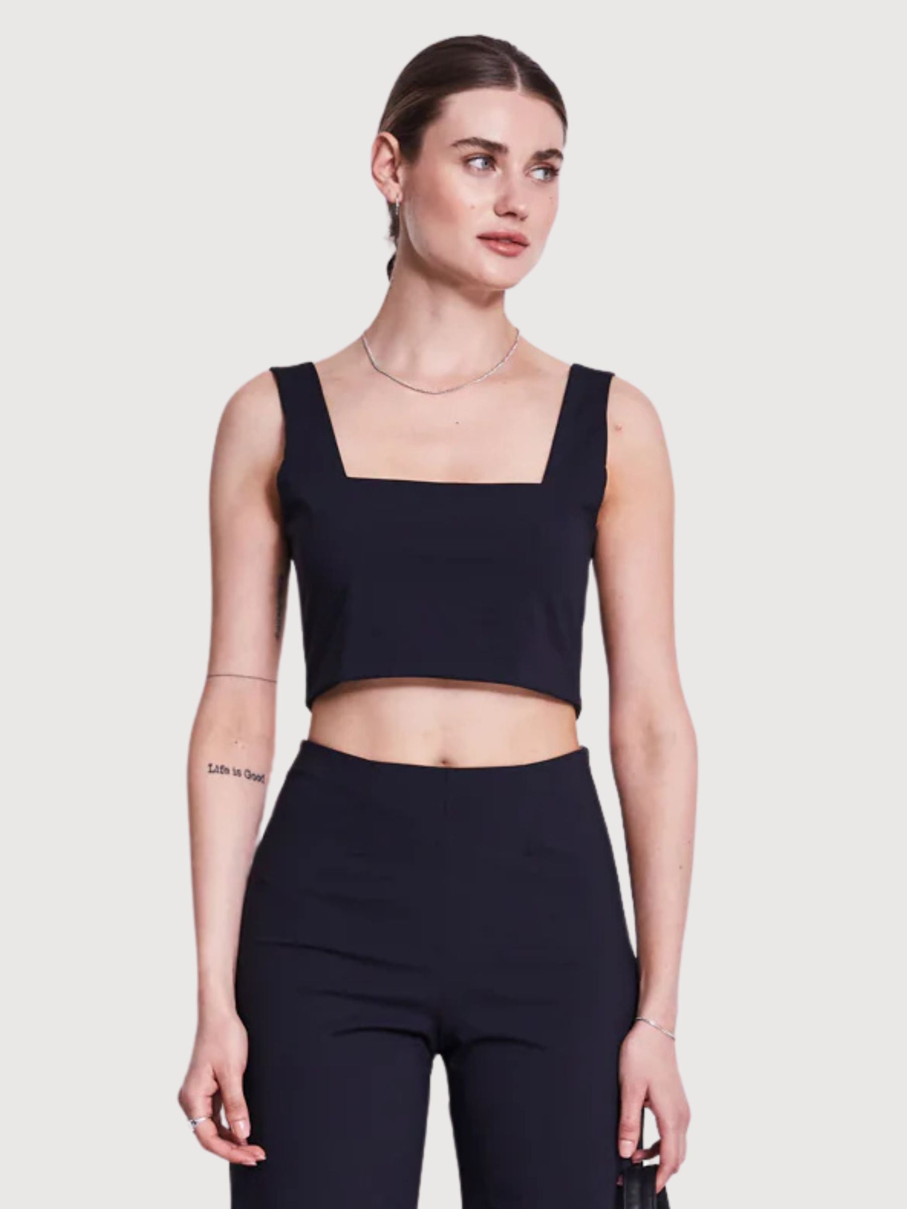 Crop Top Cancun Schwarz Damen | Jan N June