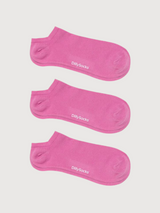 Calzini Corti Rosa Cotone Organico 3 paia | DillySocks
