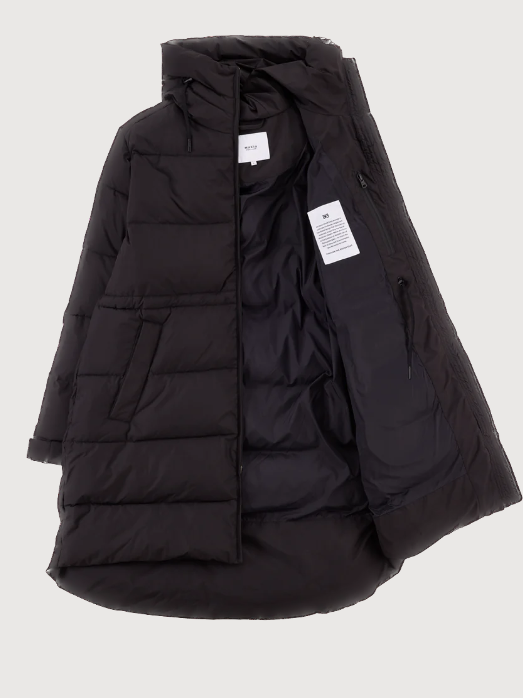 Maren Black Woman Parka Jacket | Makia