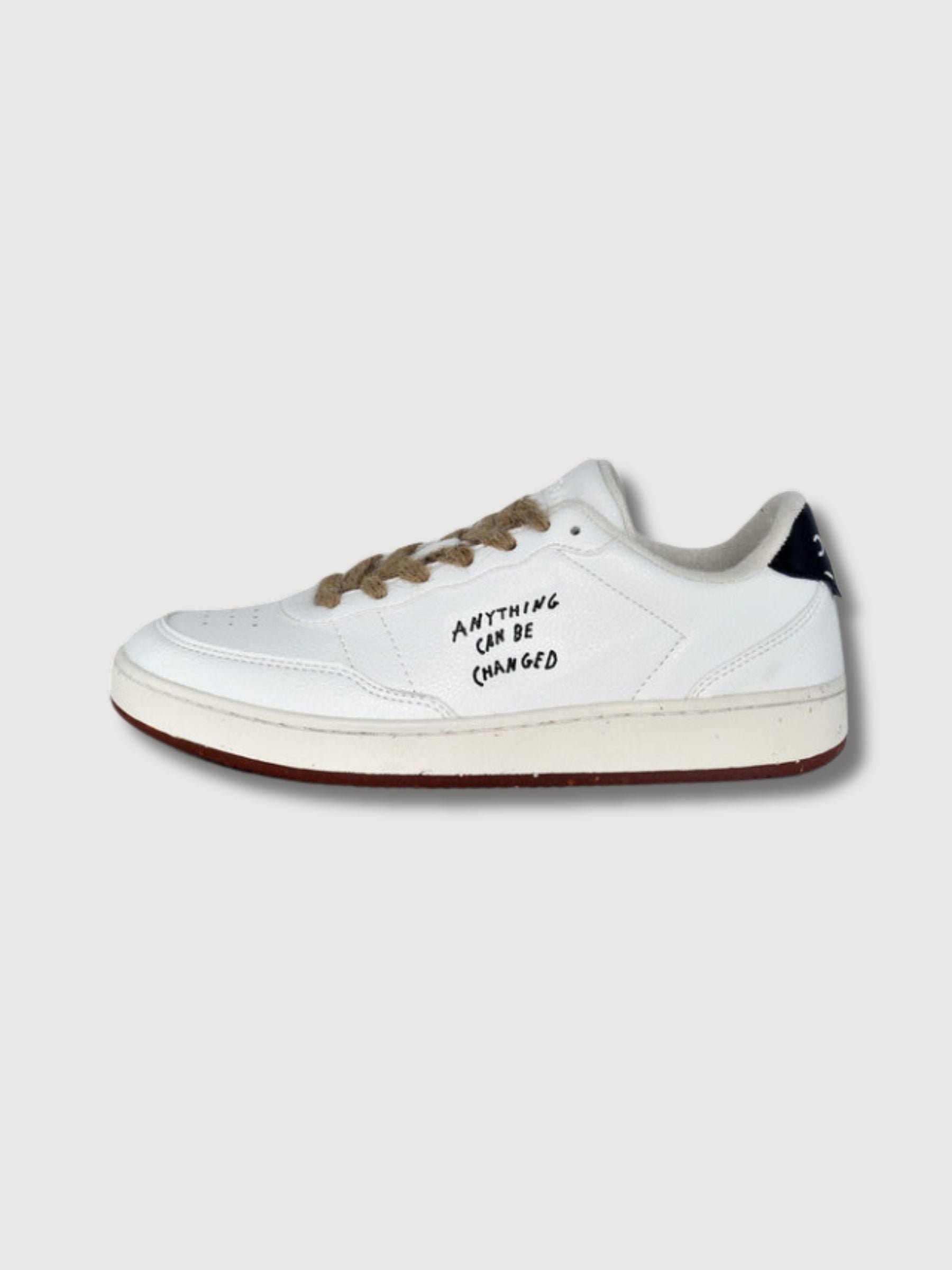 Sneaker Evergreen White/Black Vegan Leather | ACBC