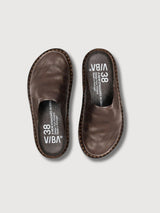 Slippers Roma Leather Cocoa Brown | VIBAE