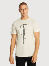 T-Shirt Stockholm Bike Fronte Oat | Dedicated