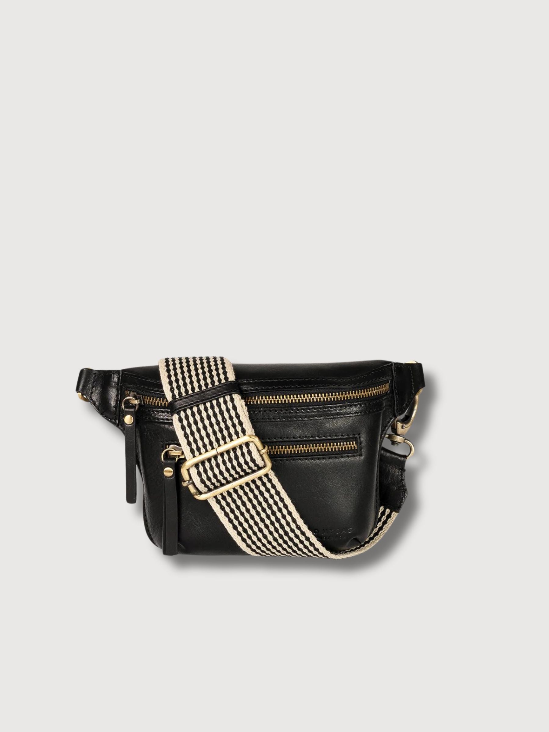 Fanny Pack Beck Black Stromboli Leather | O My Bag