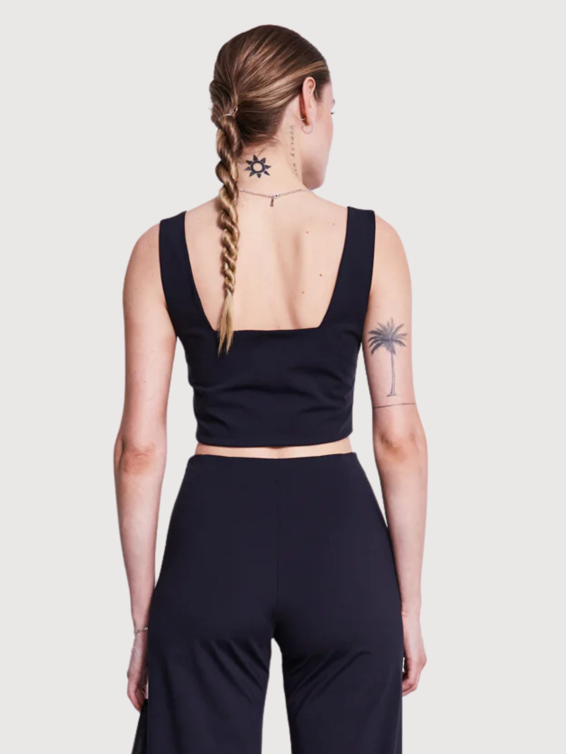 Crop Top Cancun Schwarz Damen | Jan N June