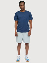 TShirt Chest Pocket Man Blue Night Cotton | Mazine