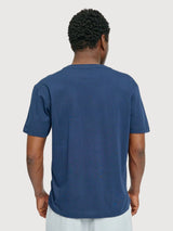 TShirt Chest Pocket Man Blue Night Cotton | Mazine