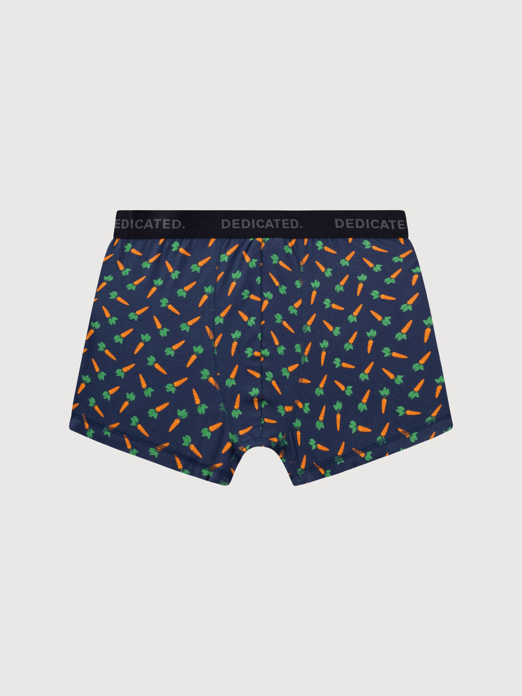 Boxer Kalix Motivo "vegetable" 3 paia in cotone biologico | Dedicated
