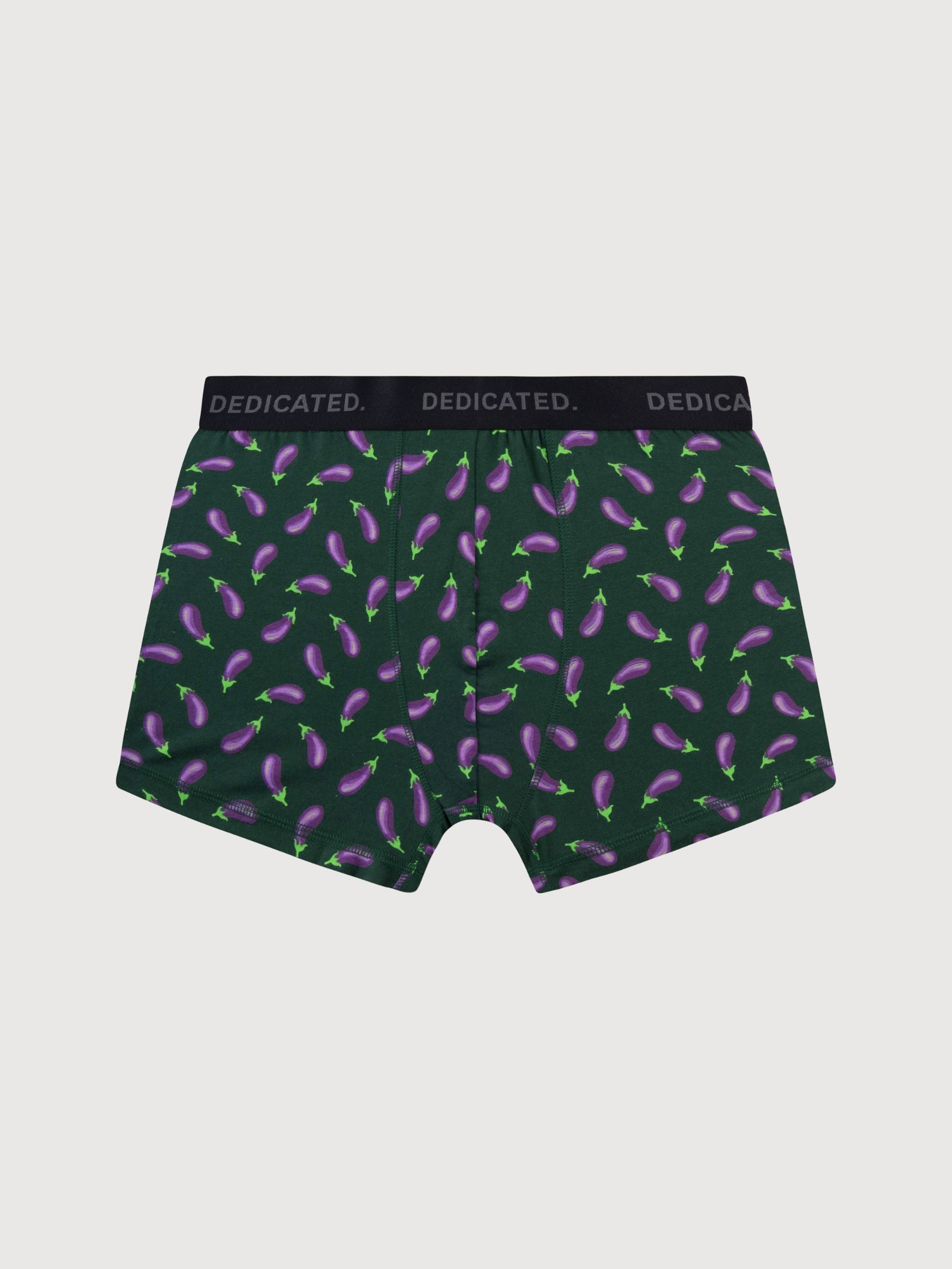 Boxer Kalix Motivo "vegetable" 3 paia in cotone biologico | Dedicated