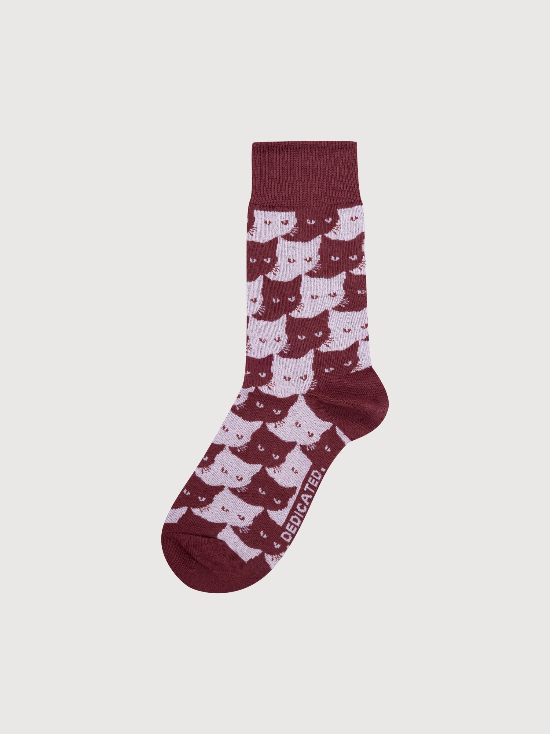 Socken Sigtuna Katzen 3-PACK-Multikolor | Dedicated