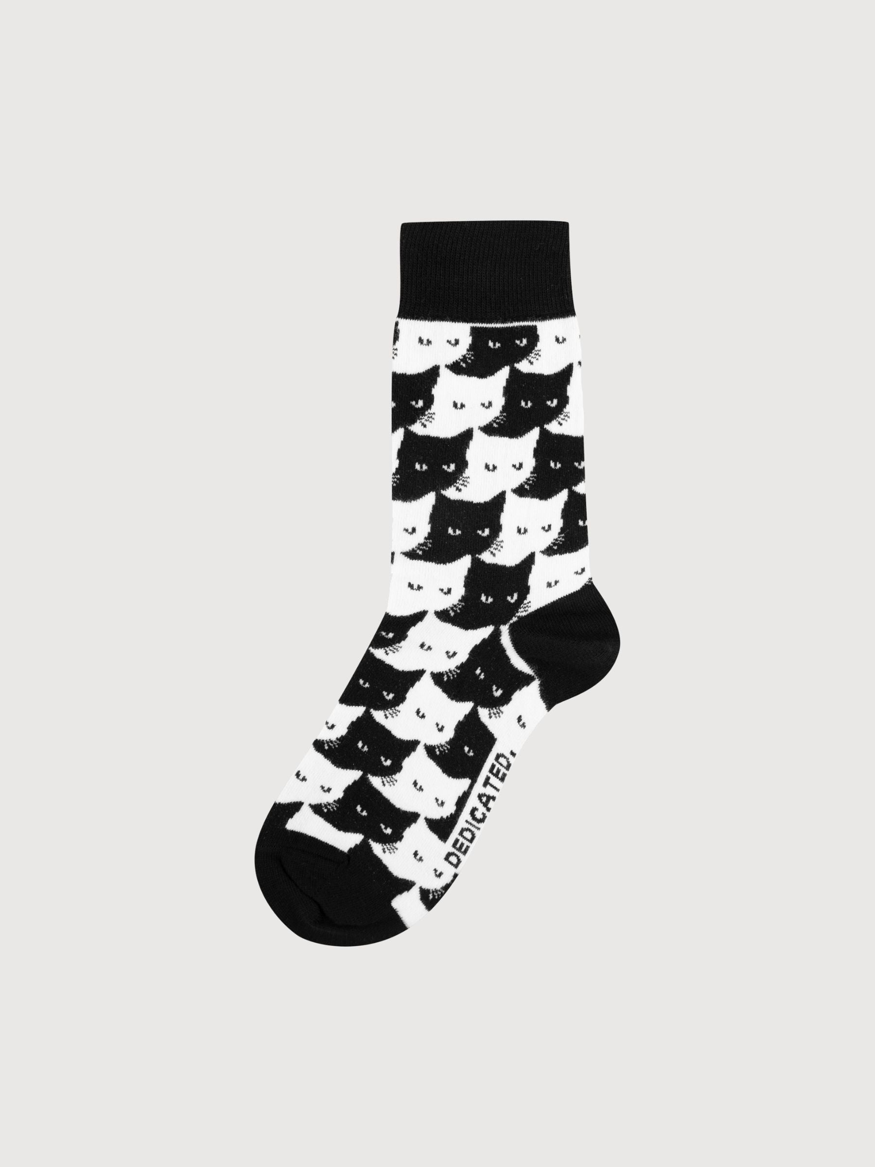 Socken Sigtuna Katzen 3-PACK-Multikolor | Dedicated