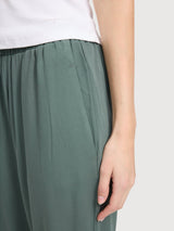 Trouser Straight Leg Viscose Woman Bottle | Mazine