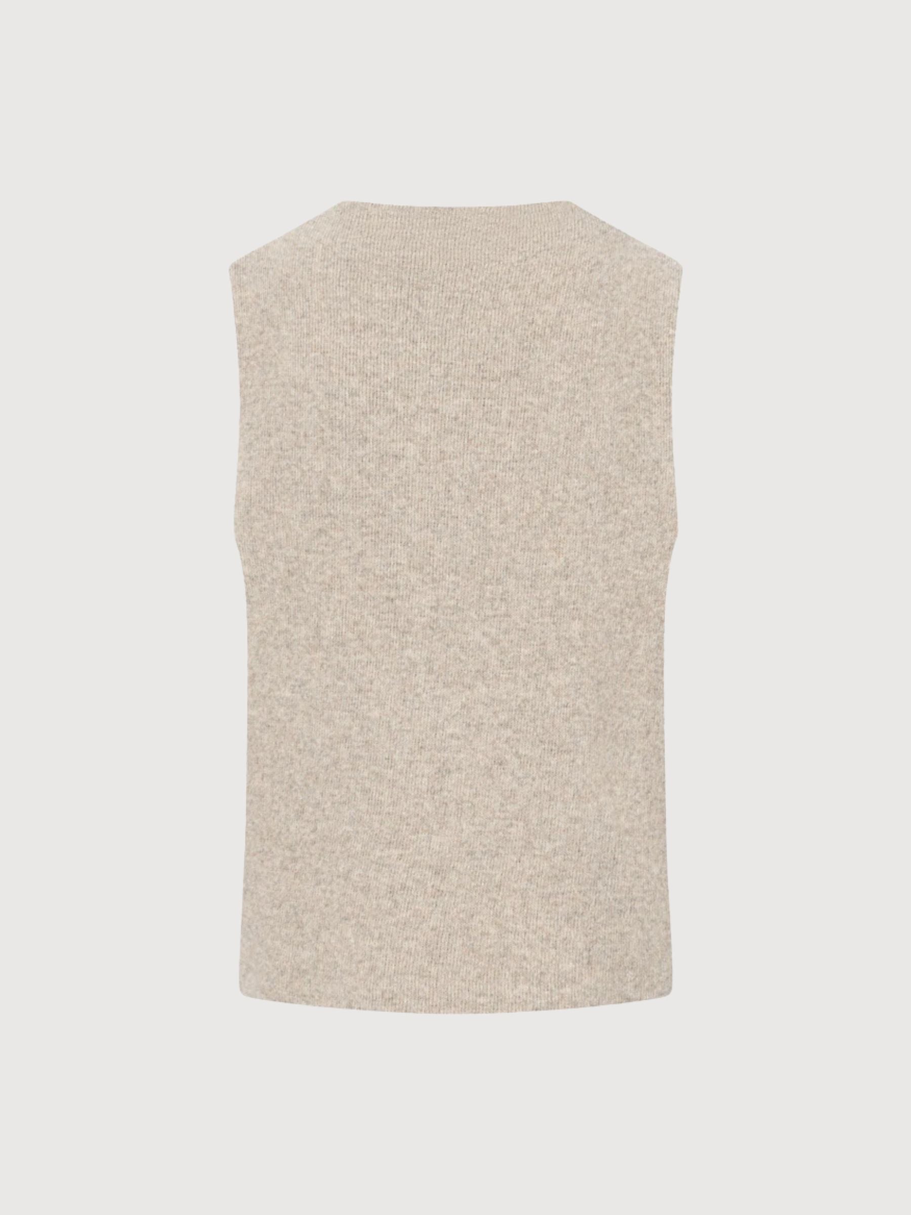 Vest Karla Wool Beige | Stapf