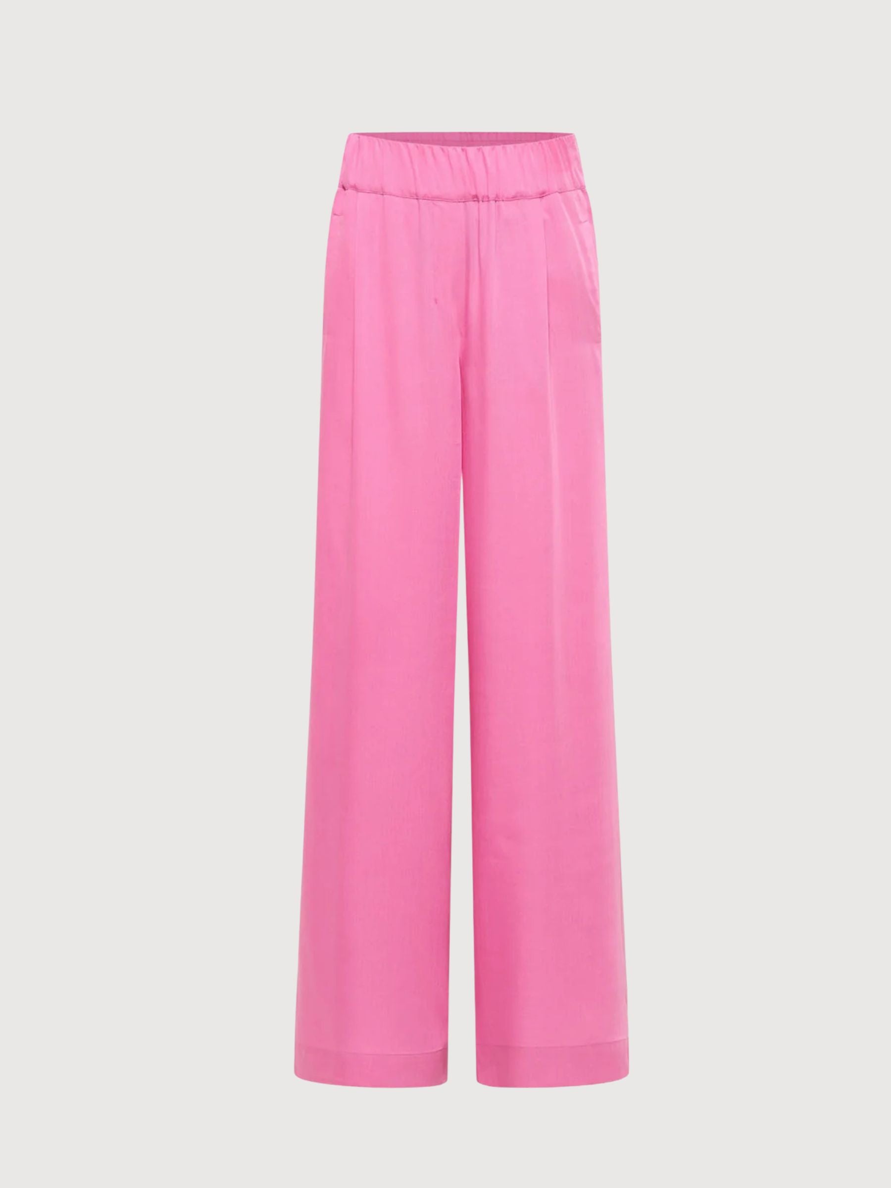 Pantalone Wide Leg Bright Orchid Lyocell | Lanius