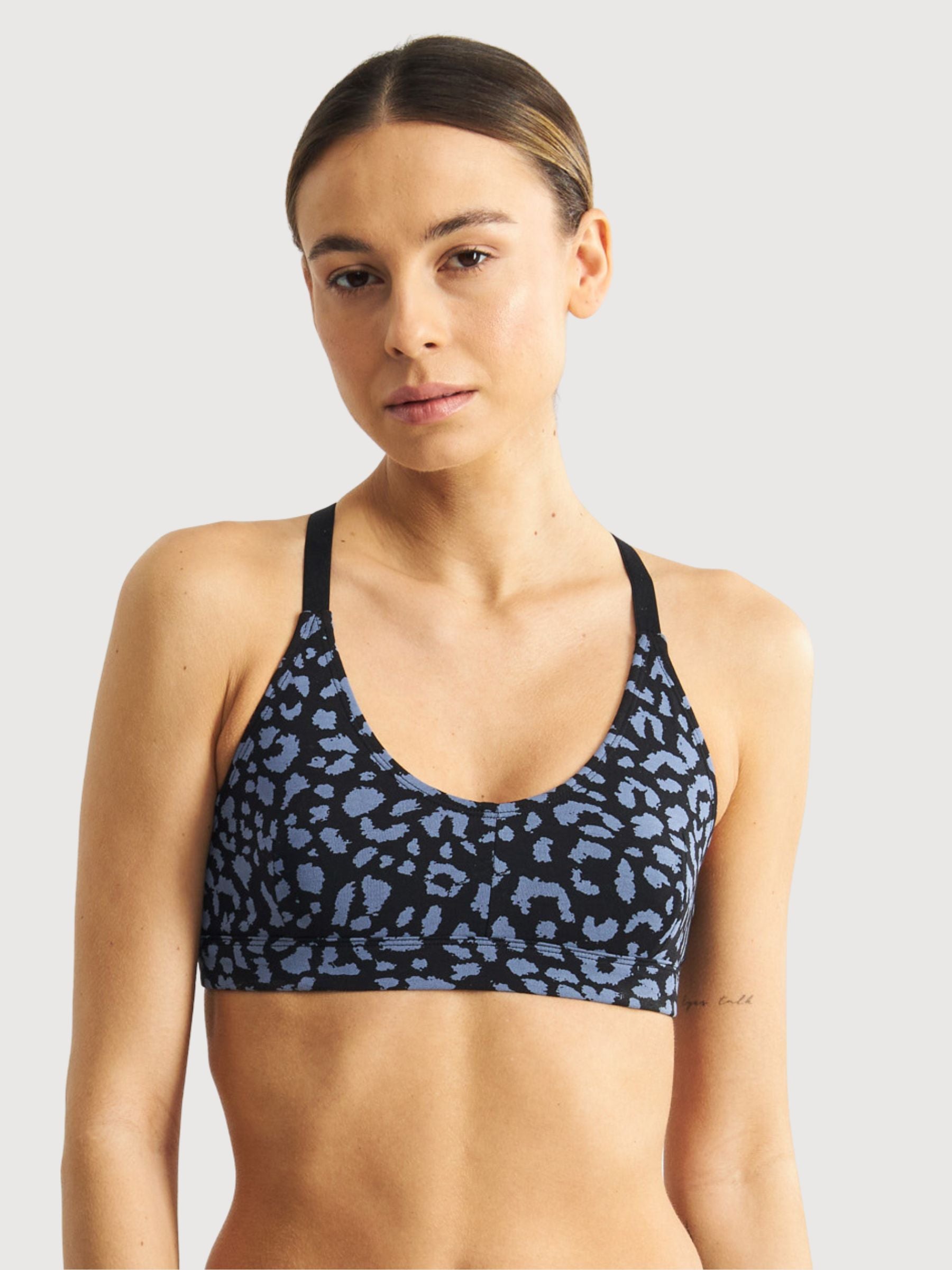 Junsele Reggiseno Morbido Leopard blu | Dedicated