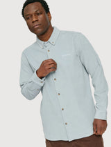 Corduroy Shirt Man Pearl Blue | Mazine
