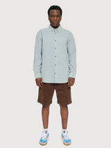 Corduroy Shirt Man Pearl Blue | Mazine
