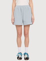 Shorts Corduroy Woman Cotton Pearl Blue | Mazine