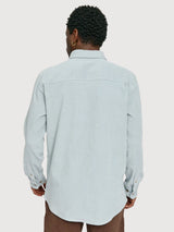Corduroy Shirt Man Pearl Blue | Mazine