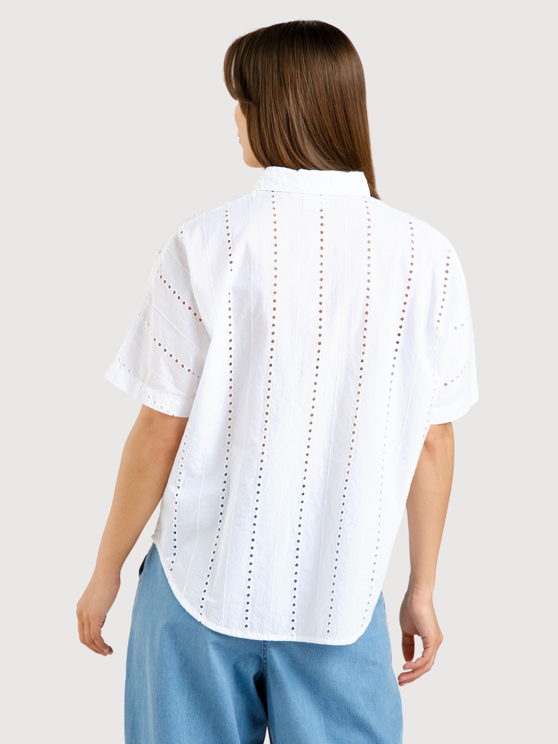 Shirt Alsvik White Woman Cotton | Dedicated