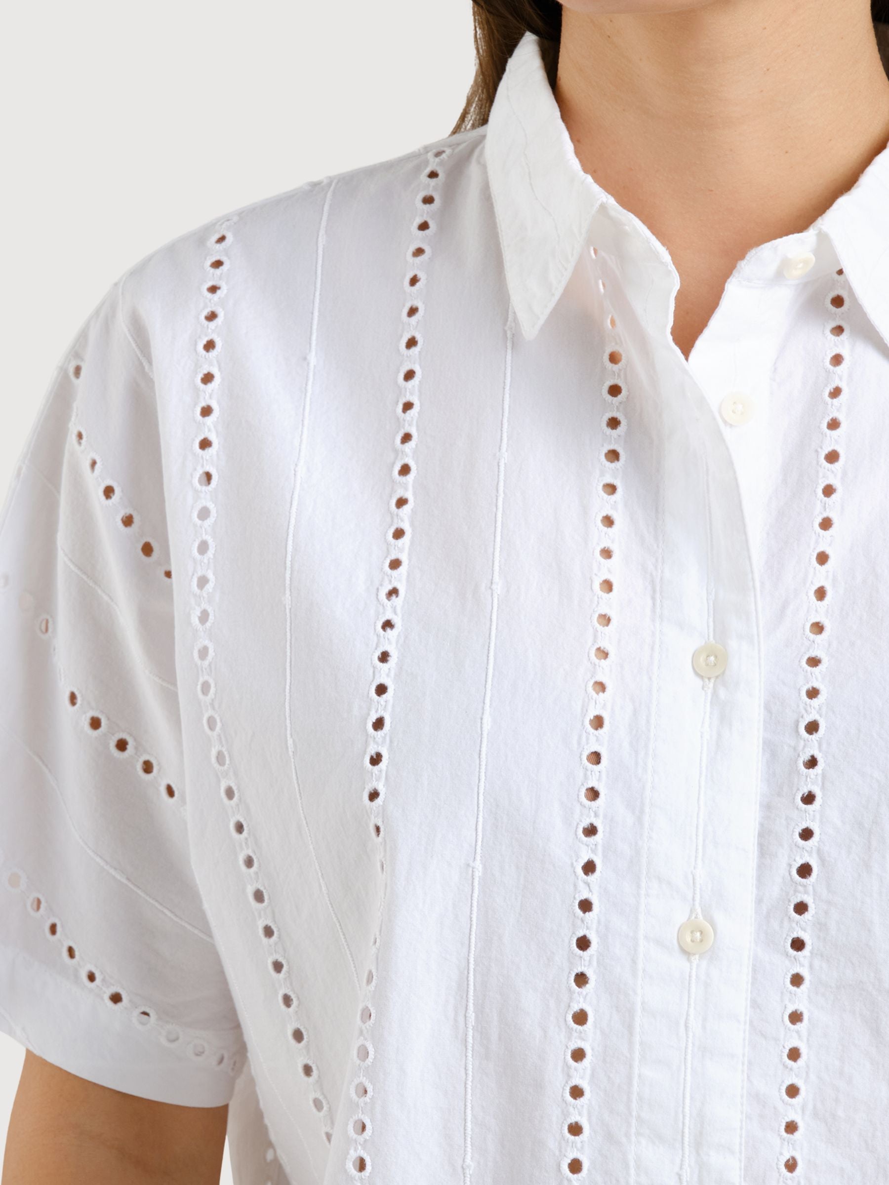 Shirt Alsvik White Woman Cotton | Dedicated