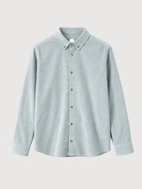 Corduroy Shirt Man Pearl Blue | Mazine