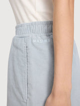 Shorts Corduroy Woman Cotton Pearl Blue | Mazine