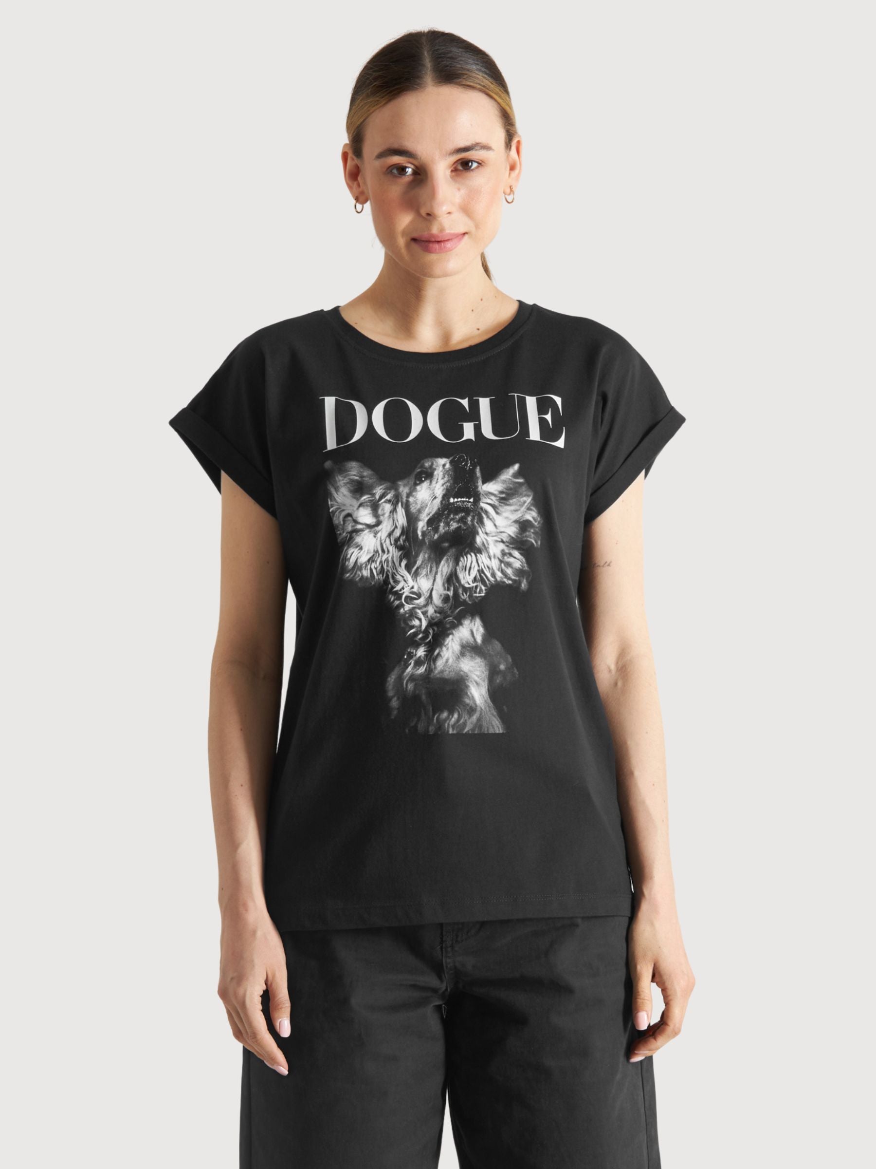 T-Shirt Visby Dogue Black Woman Cotton | Dedicated