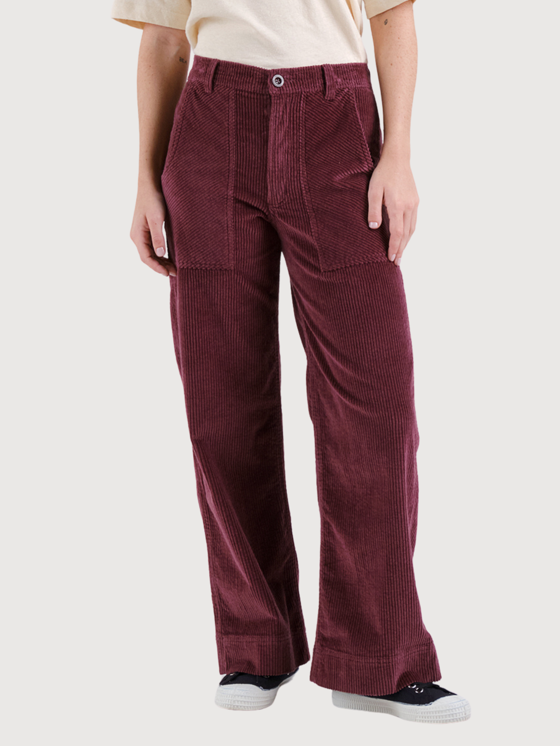 Pantaloni Curdroy Vara Rosso Scuro | Dedicated